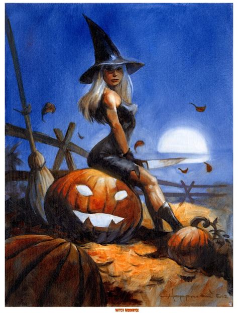 Witches By Mike Hoffman Halloween Art Halloween Artwork Witch Pictures