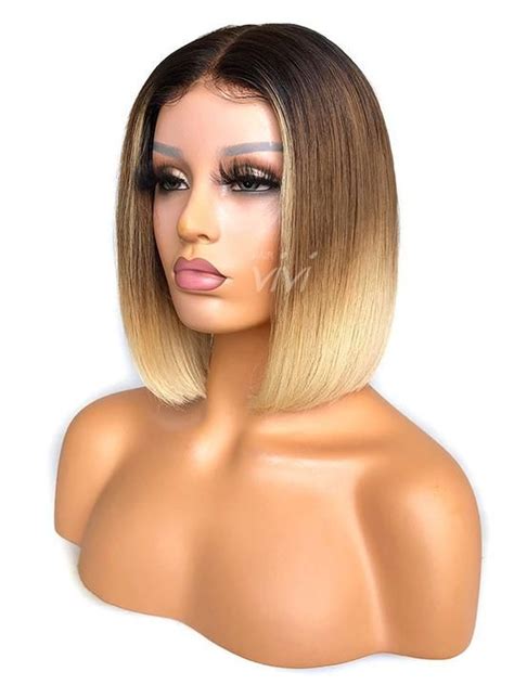 Clover A Blonde Bob Lace Front Wig From Hairvivi With The Pre Made