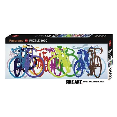 Puzzle 1000 Pzs Bike Art Colourful Row