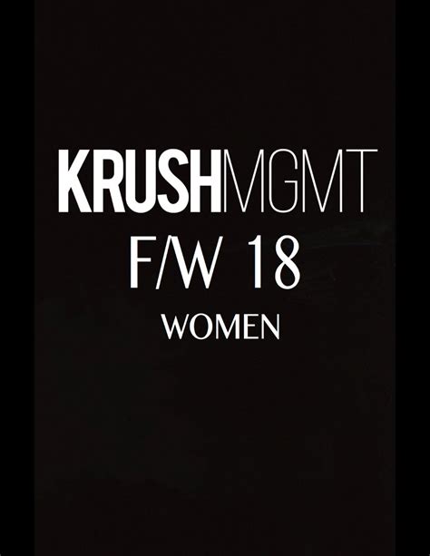 Show Package New York Fw 18 Krush Mgmt Women Page 2 Of The Minute