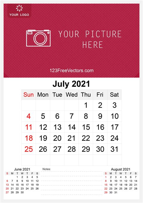 Free Year 2021 Calendar