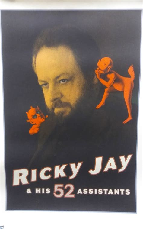 Ricky Jay And His 52 Assistants Poster Ghost Shows Poster Ricky Jay