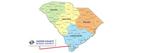 South Carolina School District Map Large World Map