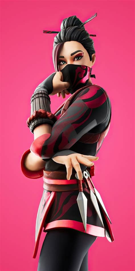 1080x2160 Fortnite Red Jade Outfit Game 2020 Wallpaper Download