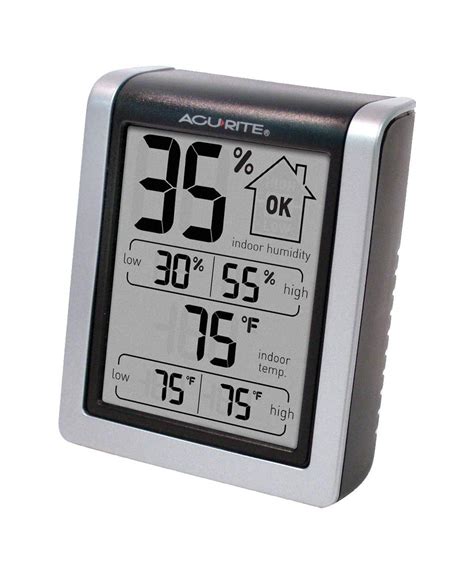 Acurite 00613 Digital Hygrometer And Indoor Thermometer Pre Calibrated