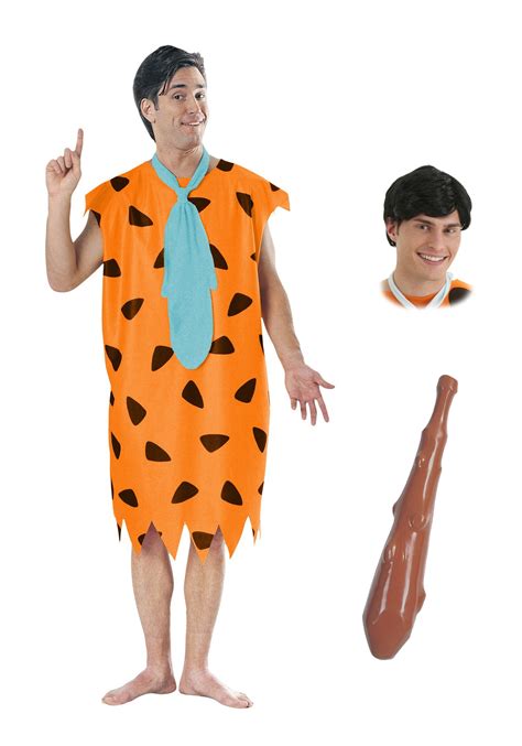 Adult Fred Flintstone Costume Package For Men