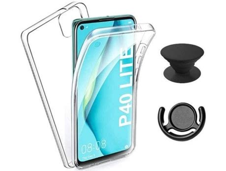 Kit Capa 360 1 PopSocket E 1 Suporte PopSocket Huawei P40 Lite