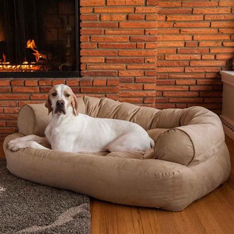 Snoozer Pet Products Luxury Overstuffed Cat And Dog Bed With Removable