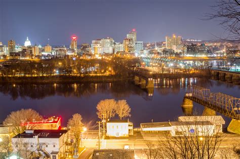 Harrisburg Pennsylvania Skyline At Night Gmerek Government Relations