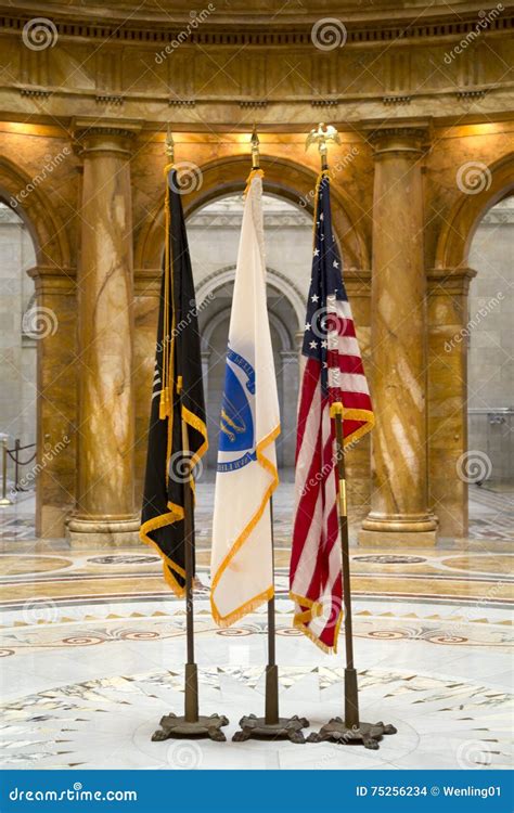 Flags In The Historic Mass State House Editorial Stock Image Image Of