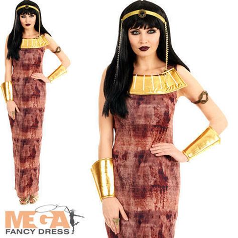 Egyptian Queen Ladies Fancy Dress Cleopatra Ancient Egypt Goddess Adults Costume Ebay