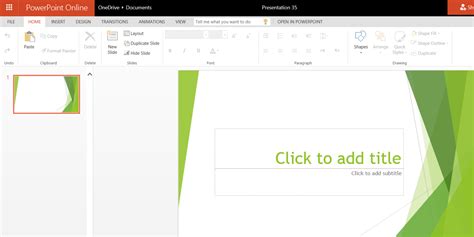 Accessing the Free Online Version of Microsoft PowerPoint