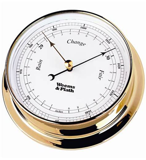 Brass Barometer Wind And Weather