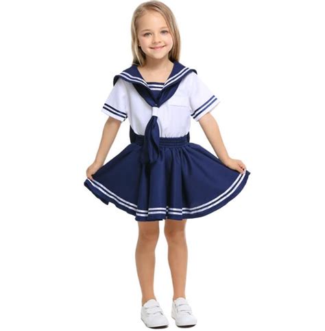 Halloween Girl Sailor Costume Cosplay Girl Dress For Halloween Children