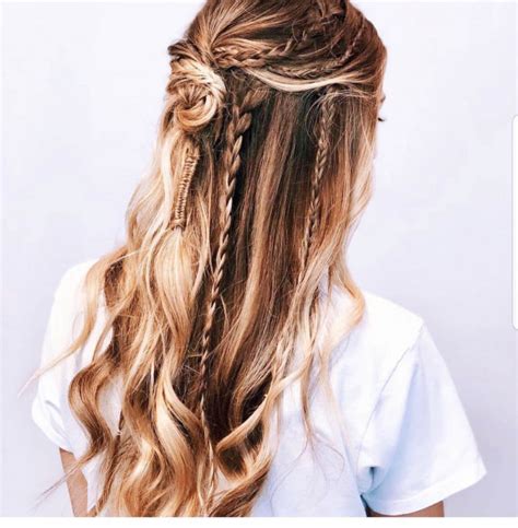 43 Music Festival Hair Ideas Braid Boho Hairstyle