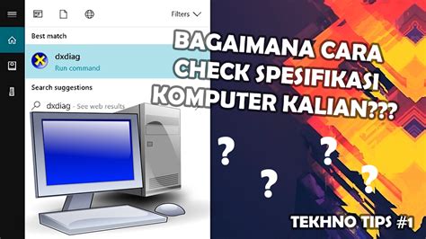 Bagaimana Cara Check Spesifikasi Komputer Kita???