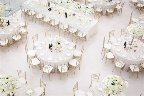 Glamorous All White Wedding Reception