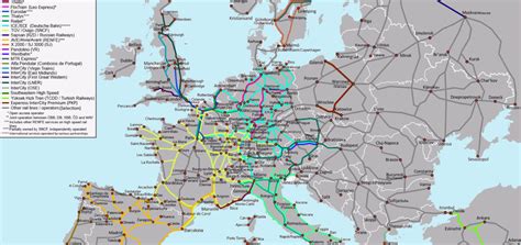 Rail Europe Map 2020 Map Of Europe Europe Map