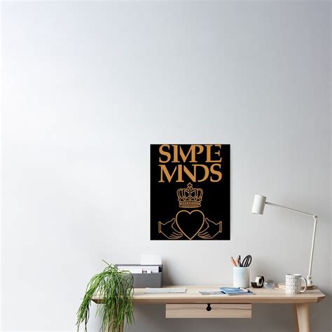 Simple Minds Logo Poster For Sale By Fiftyzachrey6 Redbubble