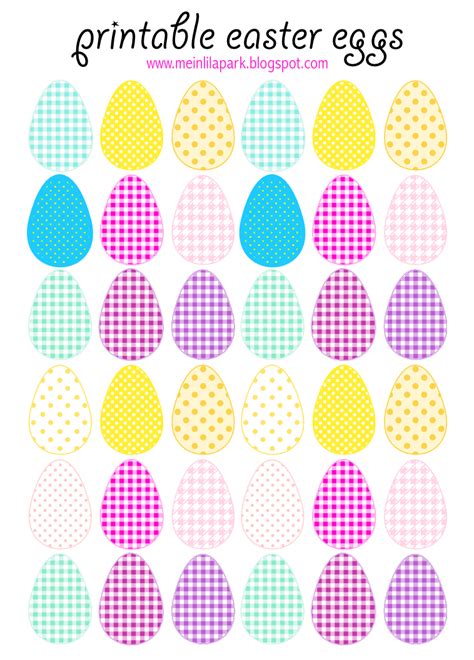 Free Printable Cheerfully Colored Easter Eggs Ausdruckbare Ostereier