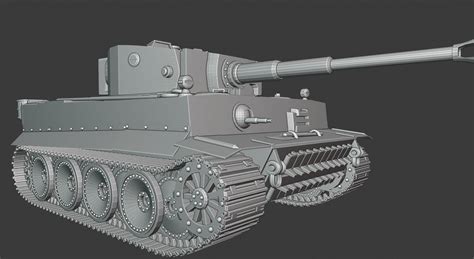 3d Printable Model Tiger Tanks Cgtrader