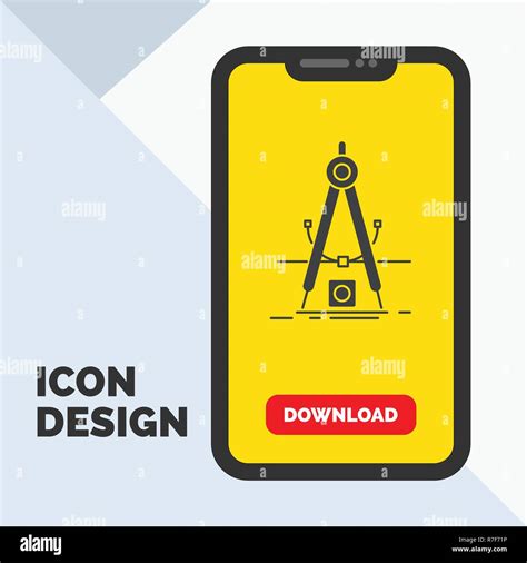 Design Measure Product Refinement Development Glyph Icon In Mobile