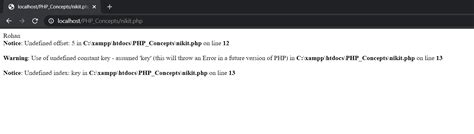 Php Undefined Array Key How To Handle And Avoid Error
