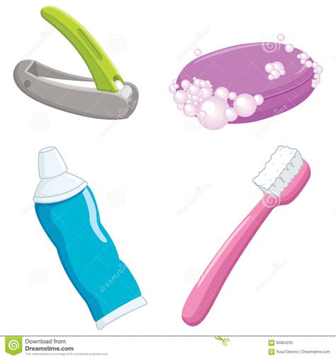 Body Cleaning Items Stock Illustrations 8 Body Cleaning Items Stock
