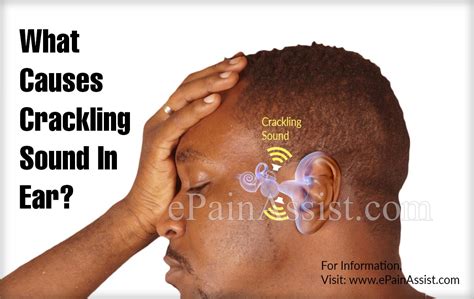 The sound in your ear can be due to an ear infection. What Causes Crackling Sound In Ear & Ways To Get Rid Of It