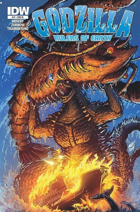 Godzilla Rulers Of Earth 17 Ri Cover By Matt Frank Godzilla Kaiju