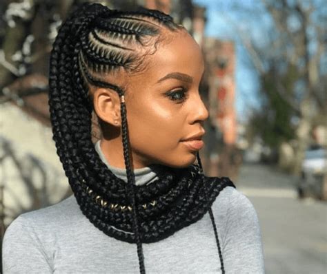 cornrow hairstyle with bangs best haircut 2020