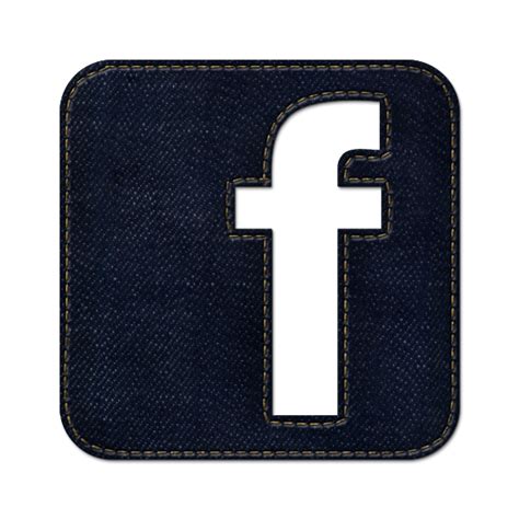 100393 High Resolution Dark Blue Denim Jeans Icon Social Media Logos