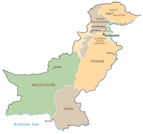 Official Map Of Pakistan