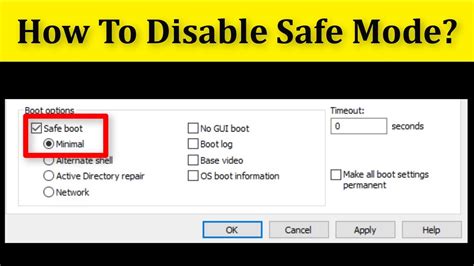 How To Disable Safe Mode On Startup Windows 10 Youtube