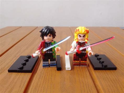 Minifigure Lego Kimetsu No Yaiba Tomioka Giyuu Kyojuro Rengoku Demon