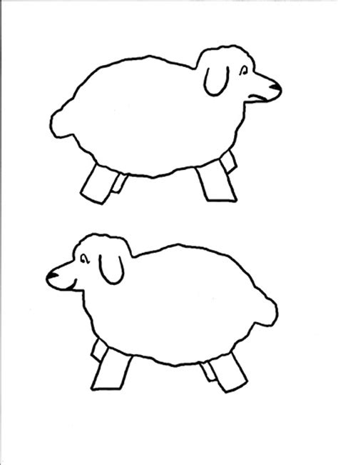 Sheep template printable coloring pages are a fun way for kids of all ages to develop creativity, focus, motor skills, and color recognition. Sheep Templates Printable - ClipArt Best