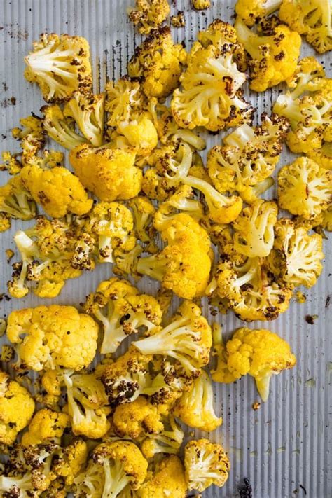 Roasted Orange Cauliflower Recipe Vegetable Side Dishes Vegetable