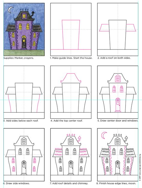 Https://techalive.net/draw/how To Draw A Haunted House