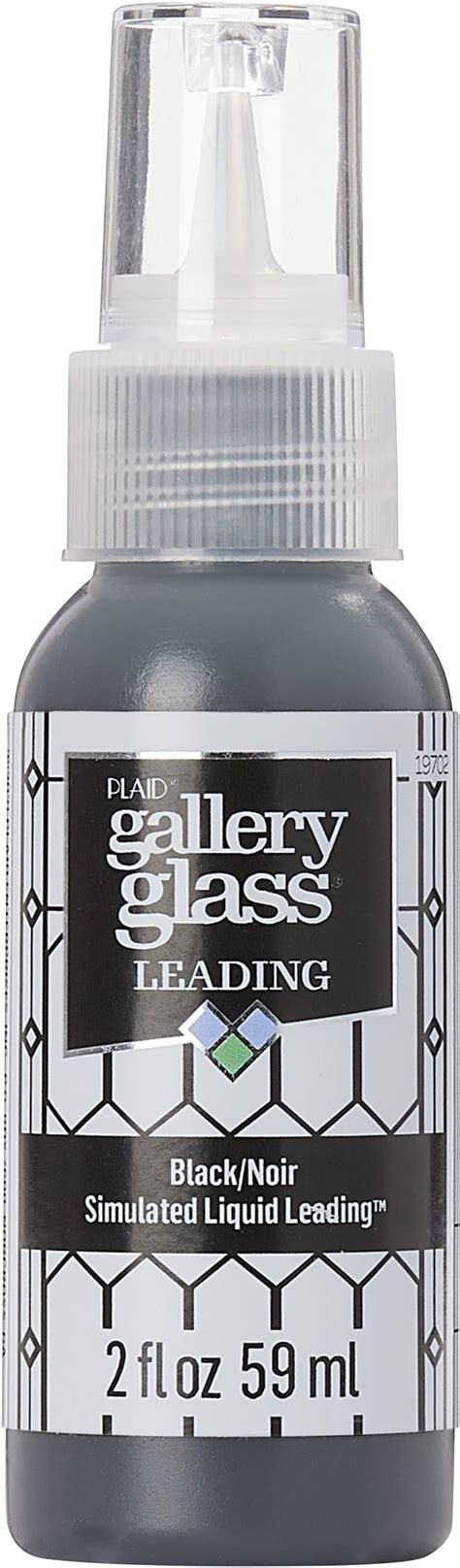 Folkart Gallery Glass Liquid Lead 2oz Black Michaels
