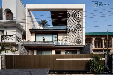 House Facade With Indian Jaali That Gives A Distinctive Identity 23dc