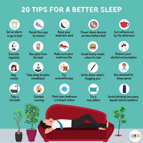 20 tips for a better sleep camhs professionals