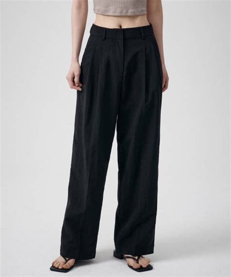 Musinsa Musinsa Standard Woman Women S Crinkle Wide Pants Black