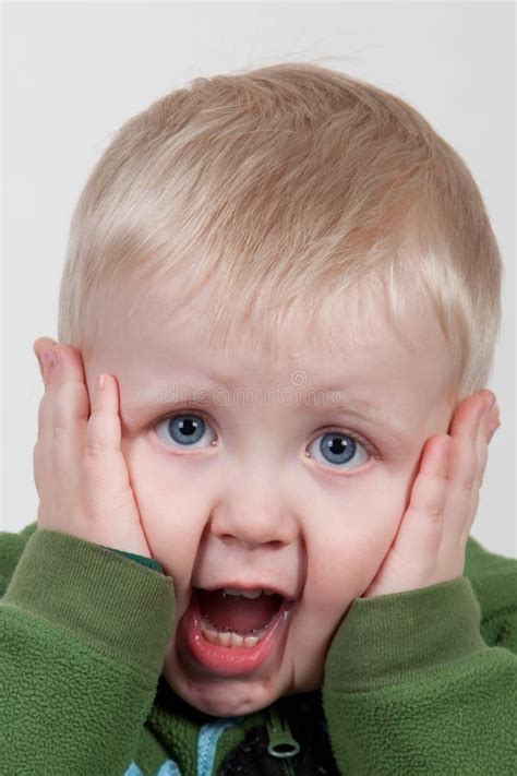 Toddler Screaming Stock Photo Image Of Single Looking 48989684