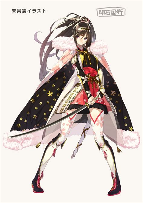 Tenka Hyakken Armor Japanese Clothes Sword Thighhighs 868505 Yande Re