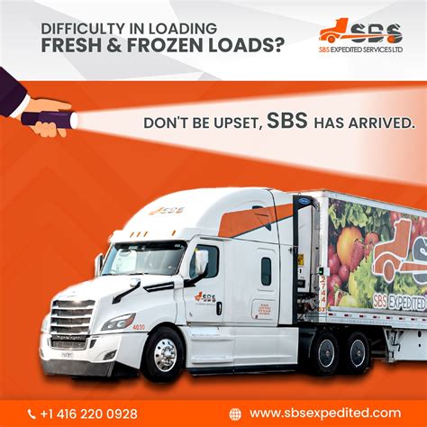 SBS Expedited offers refrigerated Transport services in order to