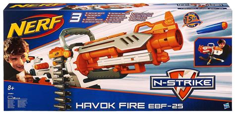 Nerf N Strike Elite Vulcanhavok Fire Ebf25 Dart Blaster Blue And White