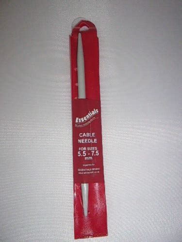 Whitecroft Essentials Mm Mm Straight Cable Knitting Needles Knit
