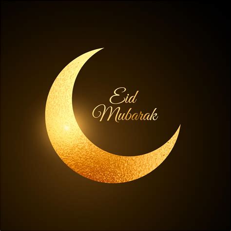 Golden Moon Design Eid Mubarak Wallpaper 017 New Vector