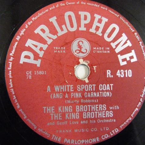 78rpm THE KING BROTHERS A White Sport Coat Minne Minnehaha