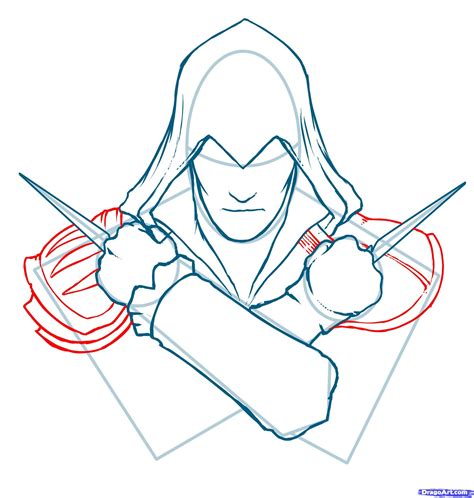 How To Draw Assassins Creed Symbol Step By Step